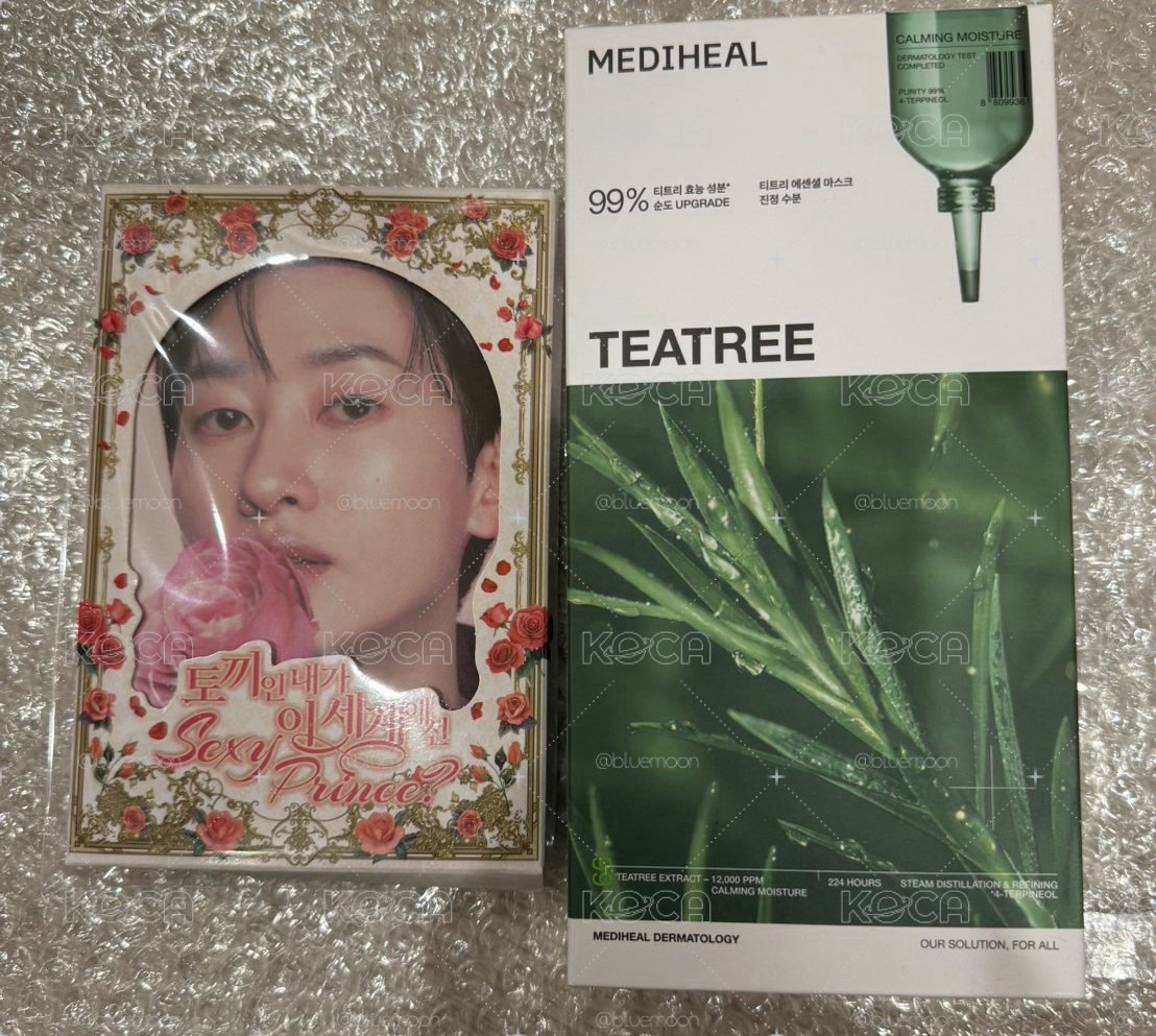 赫宰MEDIHEAL明信片+茶樹面膜