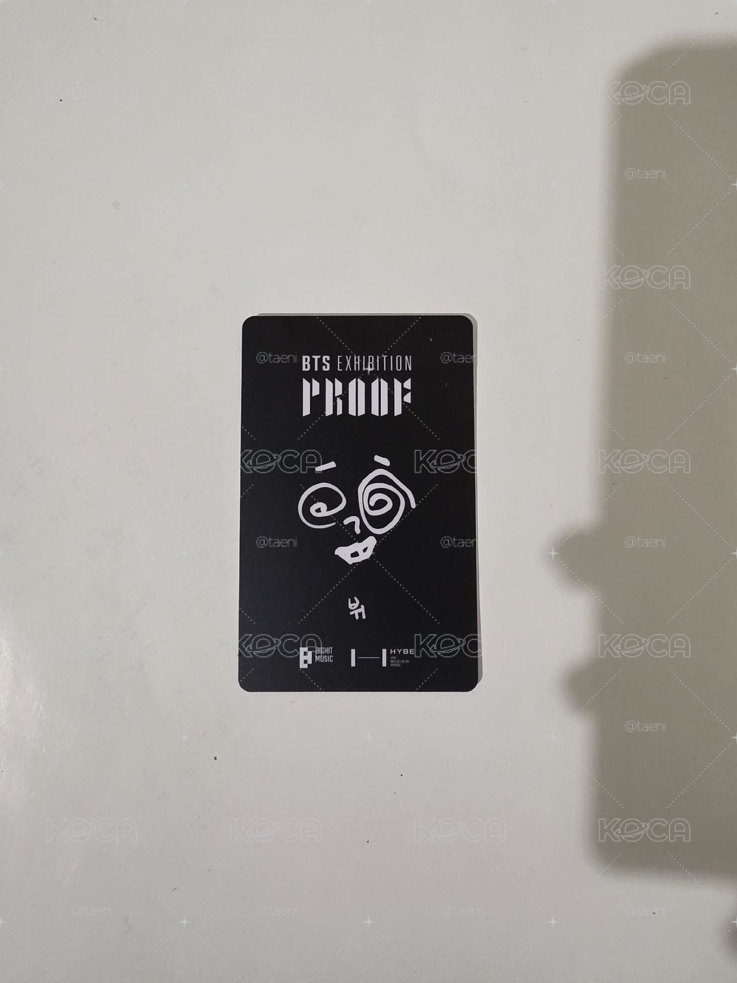 BTS 金泰亨入場卡
