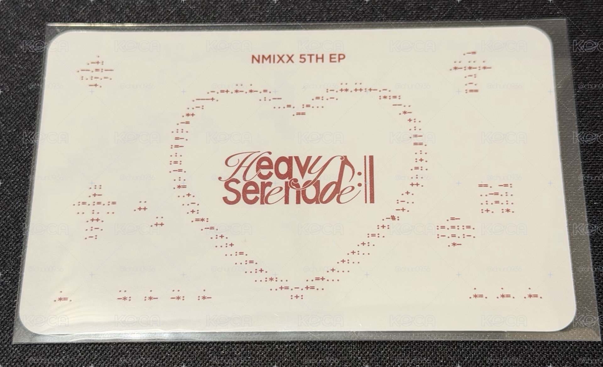 NMIXX Heavy Serenade 普版 專輯卡 Heavy 裴友圭三人