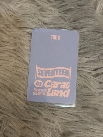 Seventeen The8 徐明浩 克拉島 入場卡 carat zone