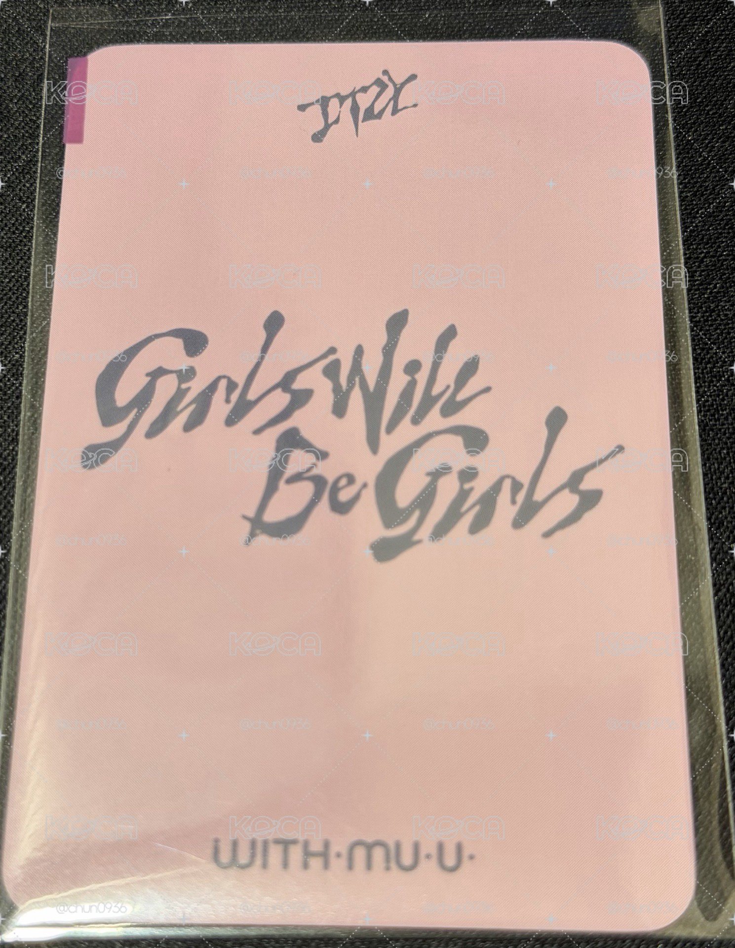 ITZY 演 GWBG 迷十 wm 1.0 線上 簽售卡 毛絨髮夾