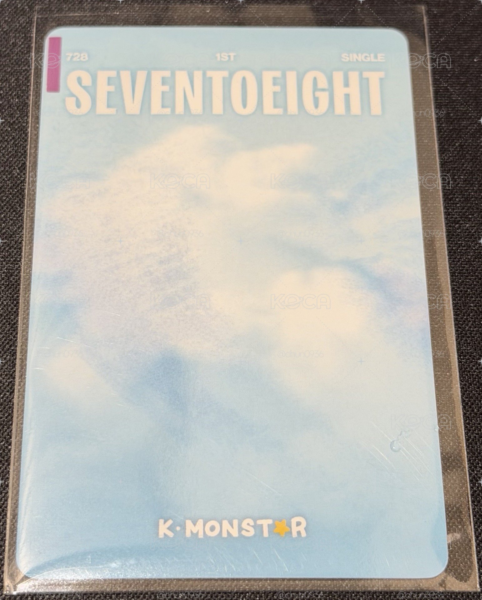 SEVENTOEIGHT 1st single km 簽售卡 