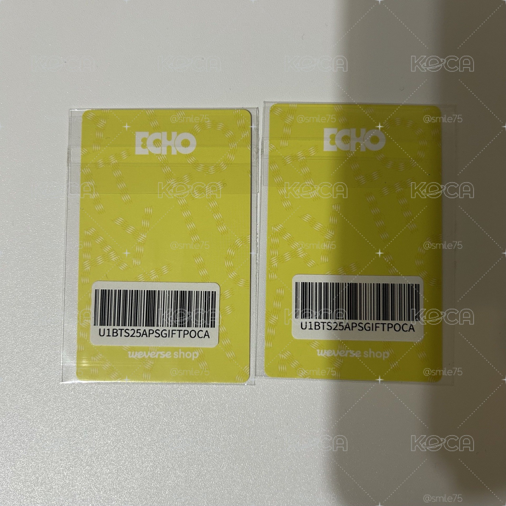 BTS 防彈少年團 JIN金碩珍 ECHO 首週 WVS 特典 小卡 比心珍 仙女珍