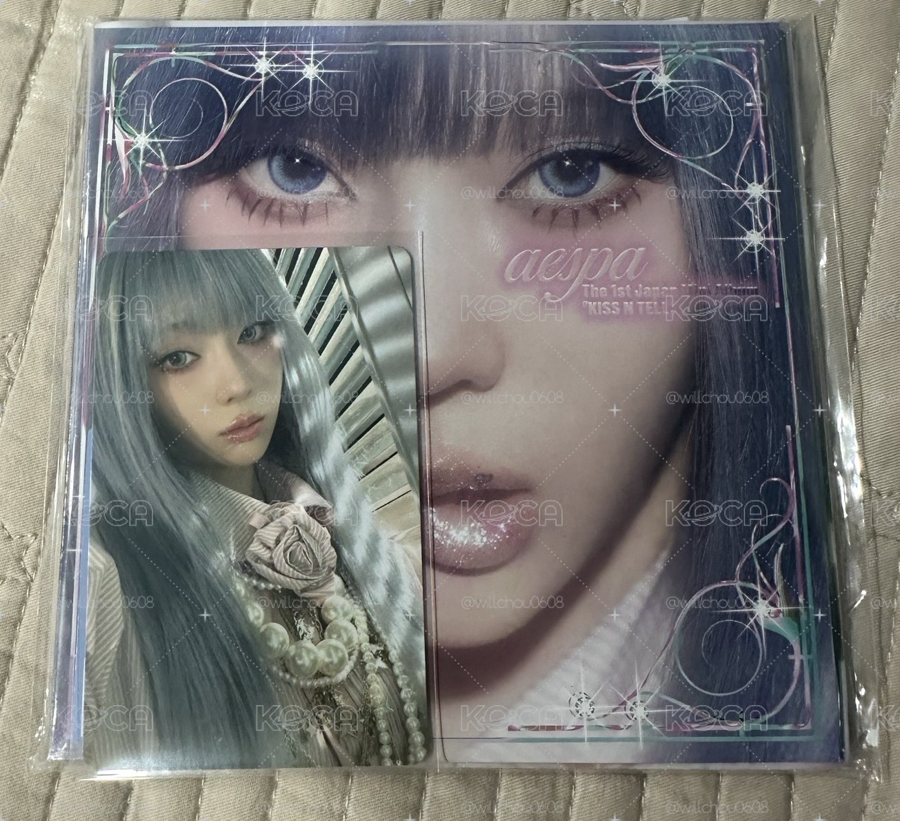 Aespa KISS N TELL Poster 冬專冬卡