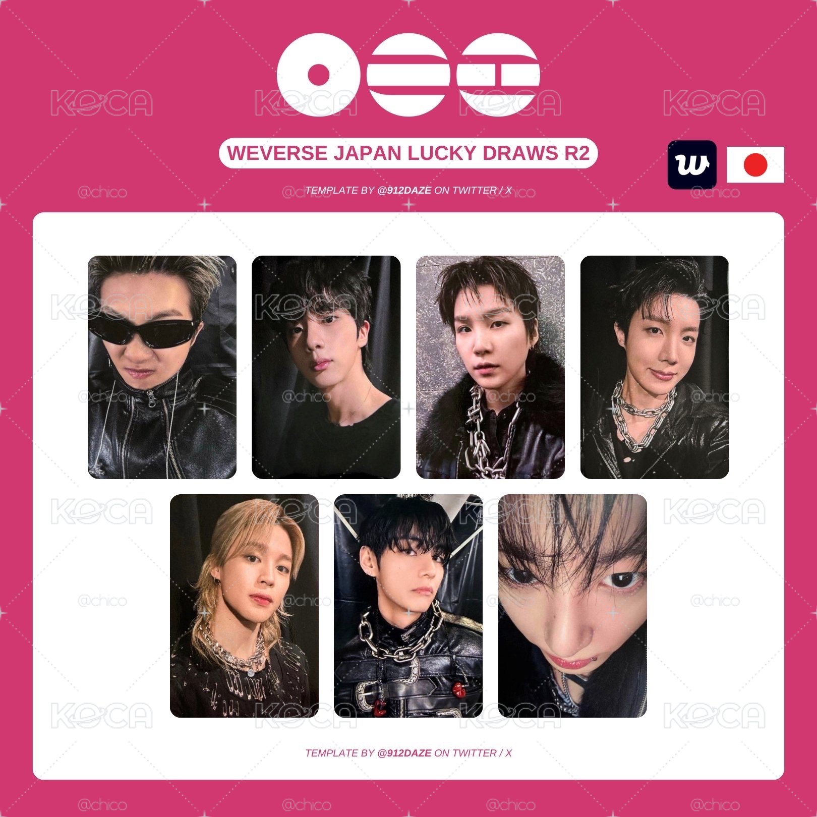 BTS 日咖幸運卡2.0 festa wvs 環球通路