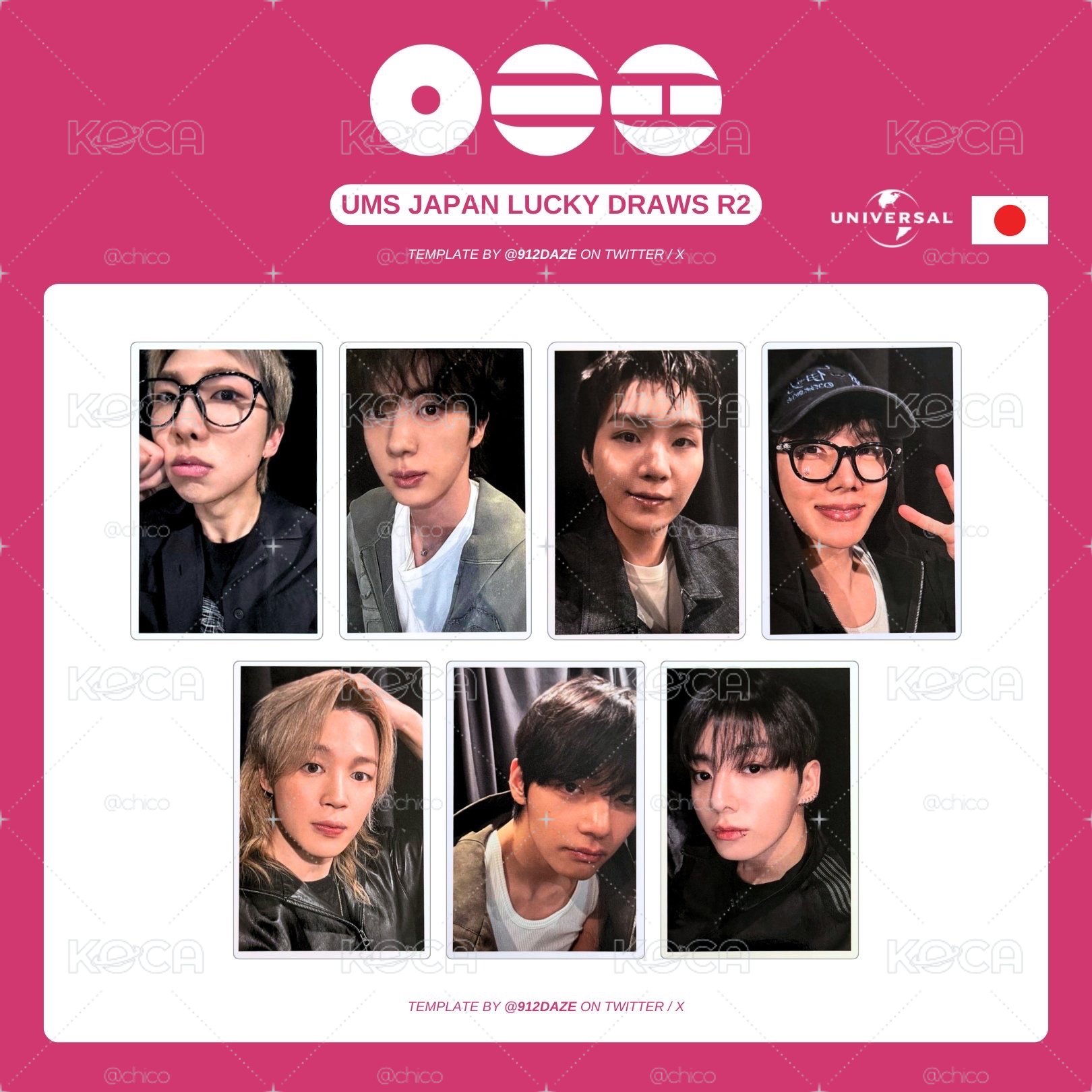 BTS 日咖幸運卡2.0 festa wvs 環球通路