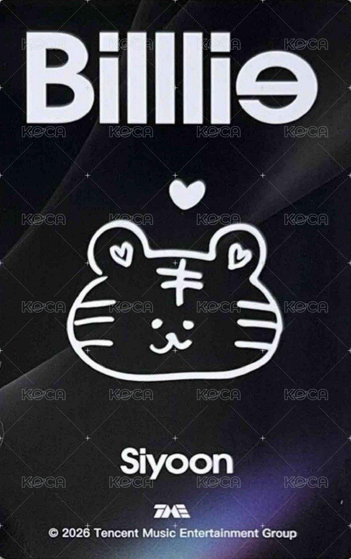正規一 QQ音樂 星光卡 三星卡 背面