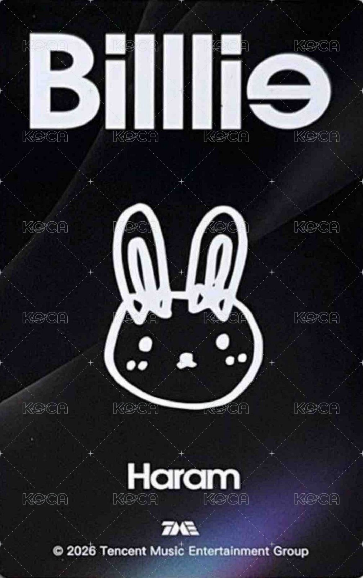 正規一 QQ音樂 星光卡 三星卡 背面