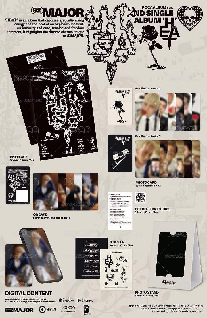 82major 2nd single album 未拆poca專
