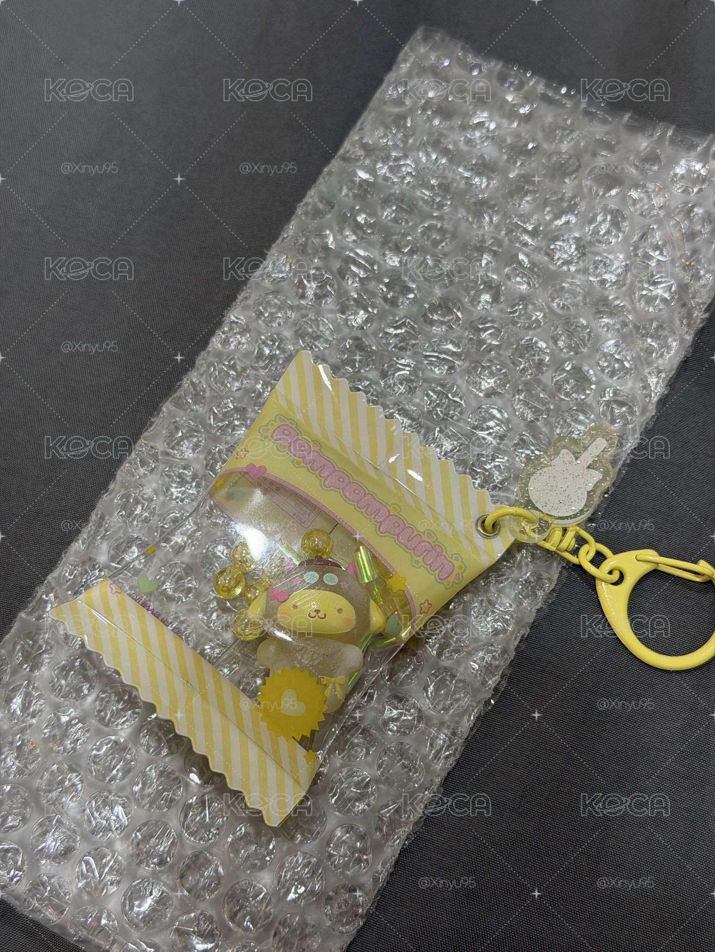 三麗鷗糖果怪獸 糖果包造型鑰匙圈 吊飾 掛飾-布丁狗