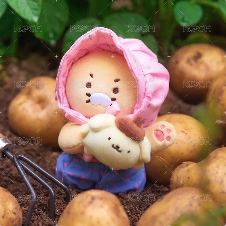 春植抱布丁狗吊飾娃娃