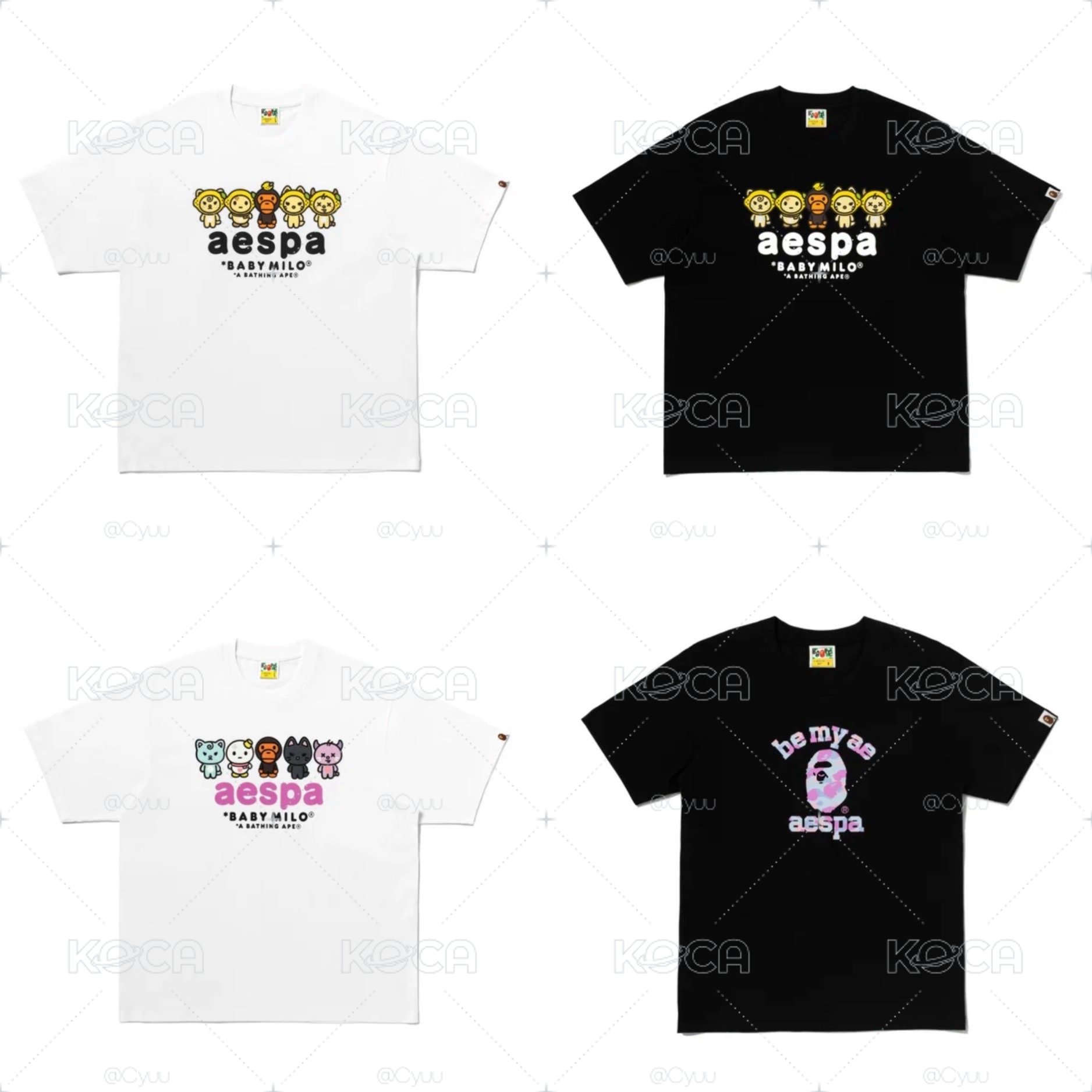 aespa x bape 短踢