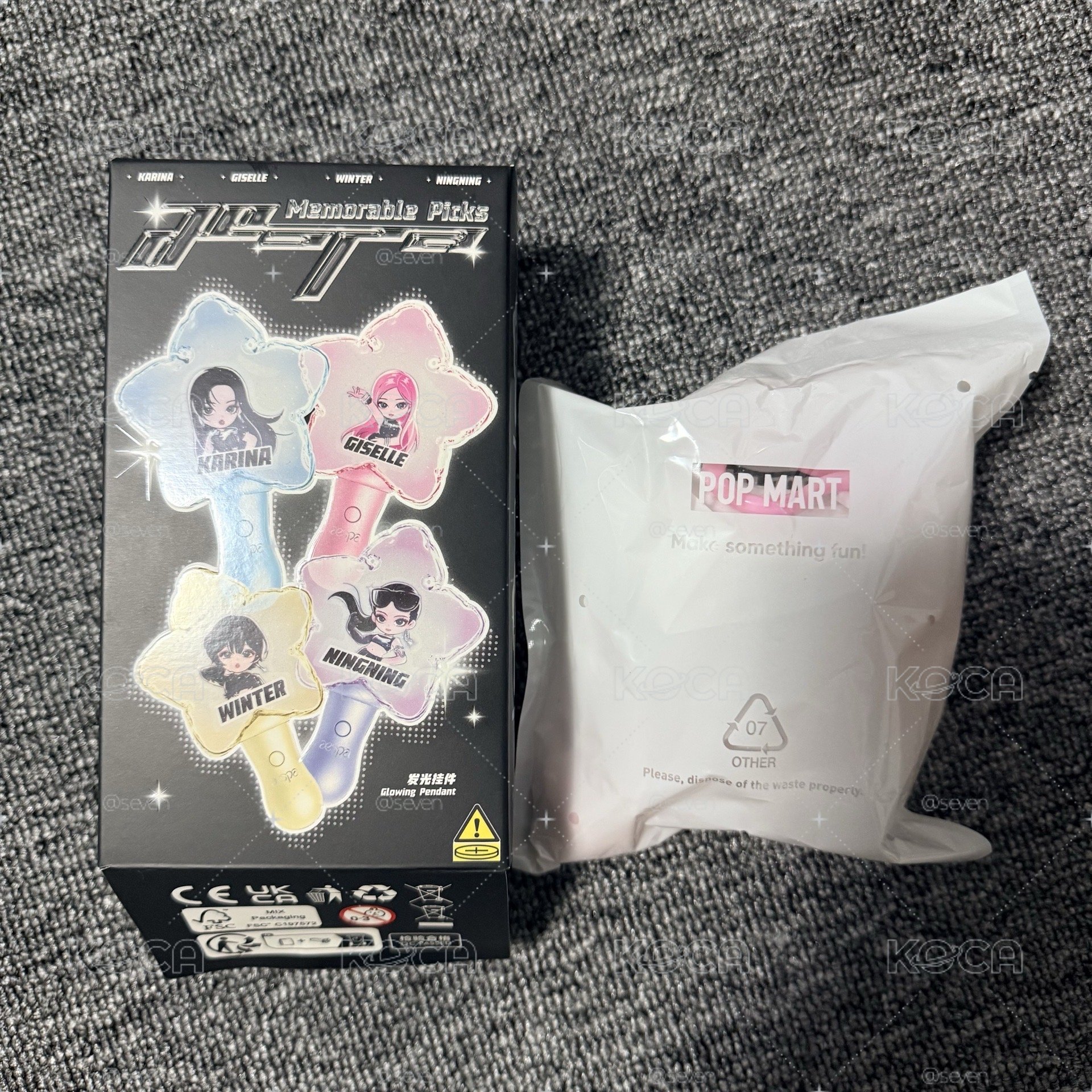 aespa x POPMART  發光吊飾 吉
