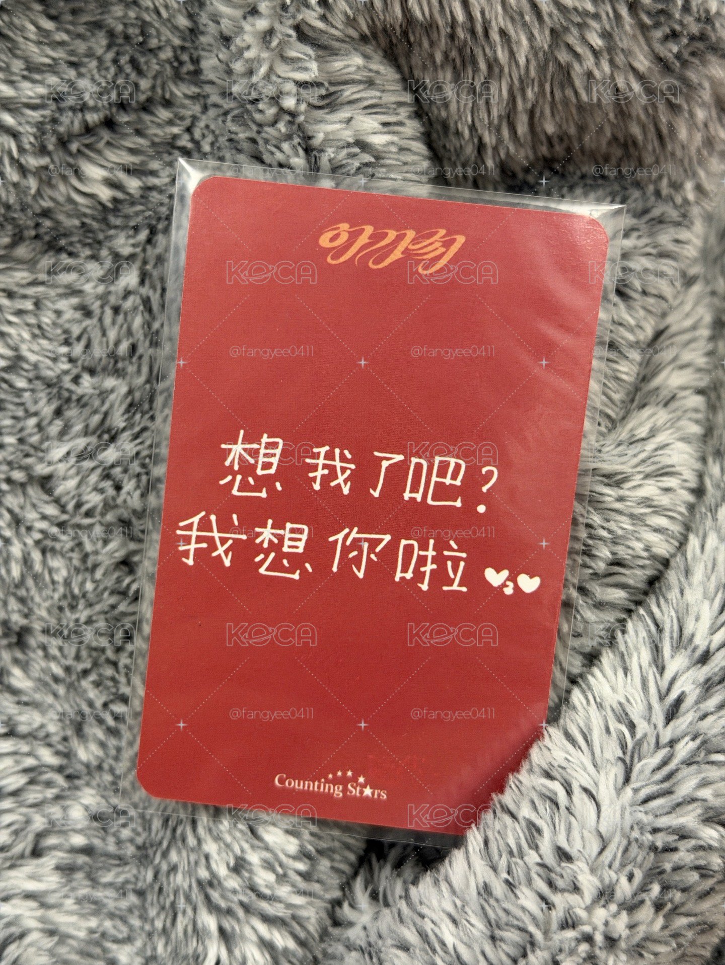Soojin穗珍 中文卡背 Agassy數星星特典