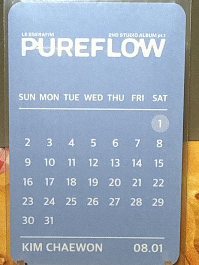 pureflow yes24相機專預售 采（生日卡背）