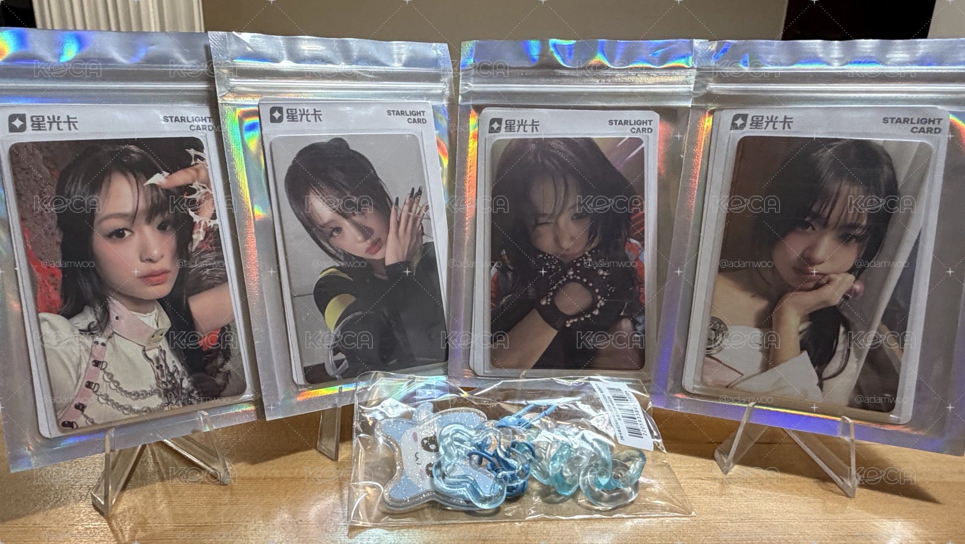 춤 (CHOOM) QQ音樂 一二三四星 星光卡 + 壓克力吊飾