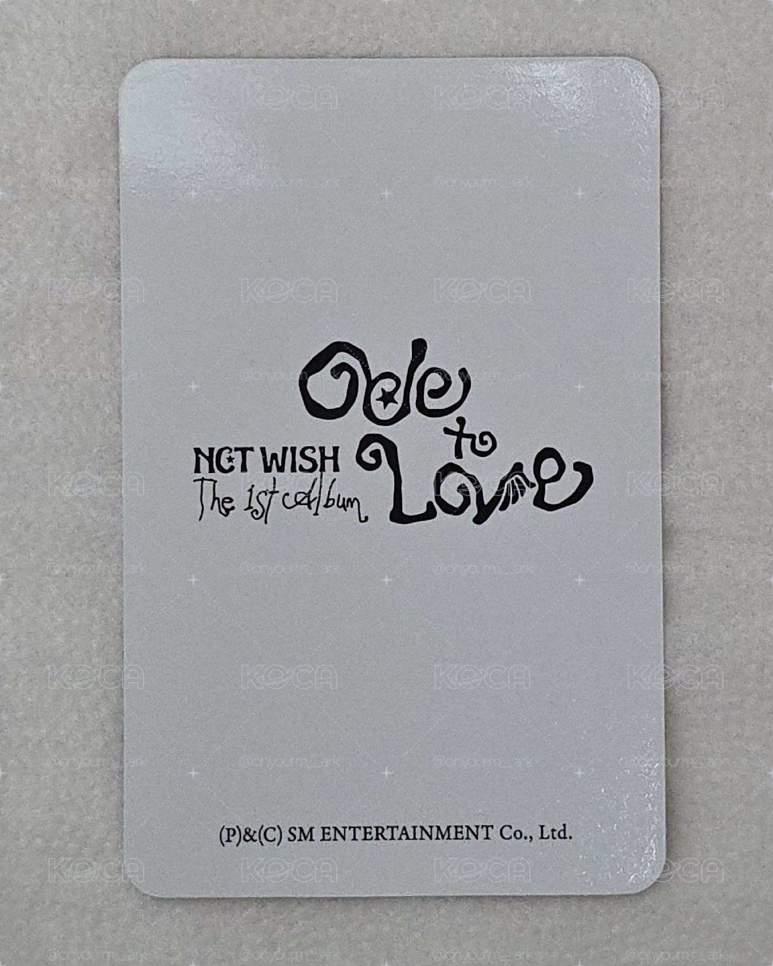 [Jaehee] Ode to Love 專輯卡 預售禮