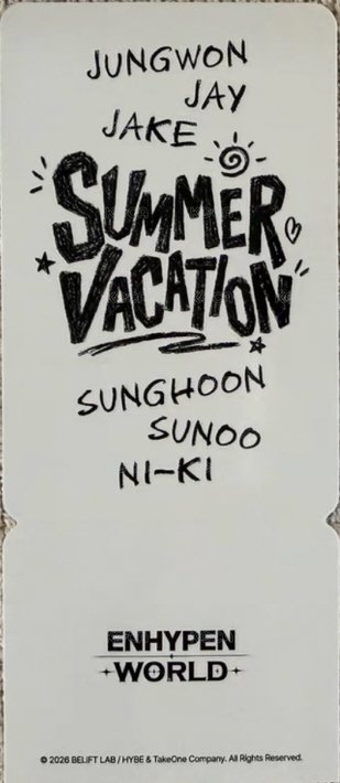 夏日假期 GAME PACK VER.書籤 隨機卡  背面