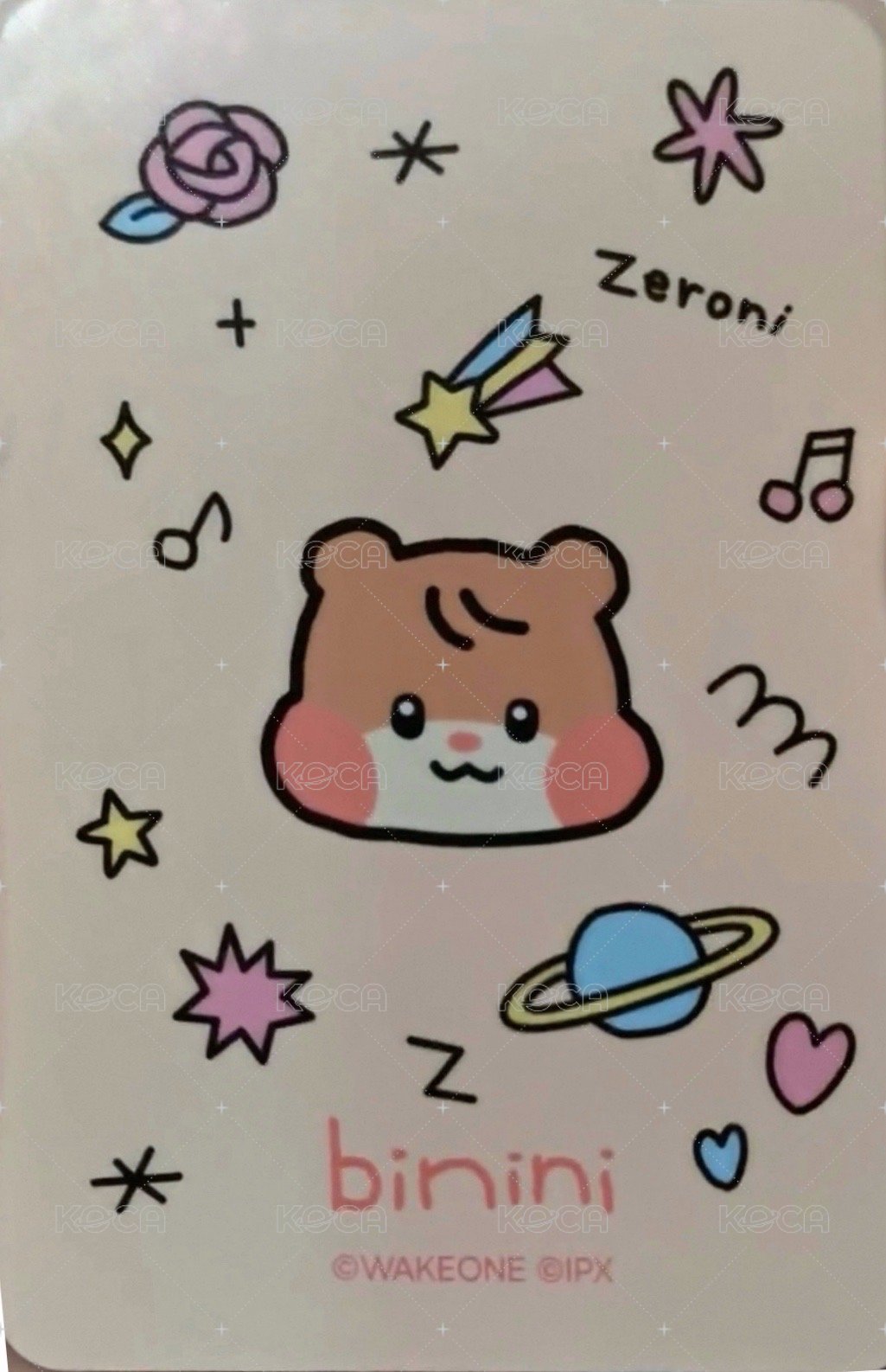 zeroni 周邊卡 外套卡 背面