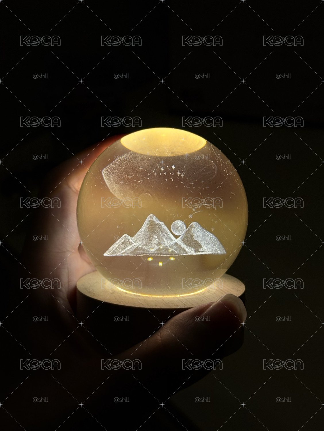 崔傘 生日MD 單水晶球燈