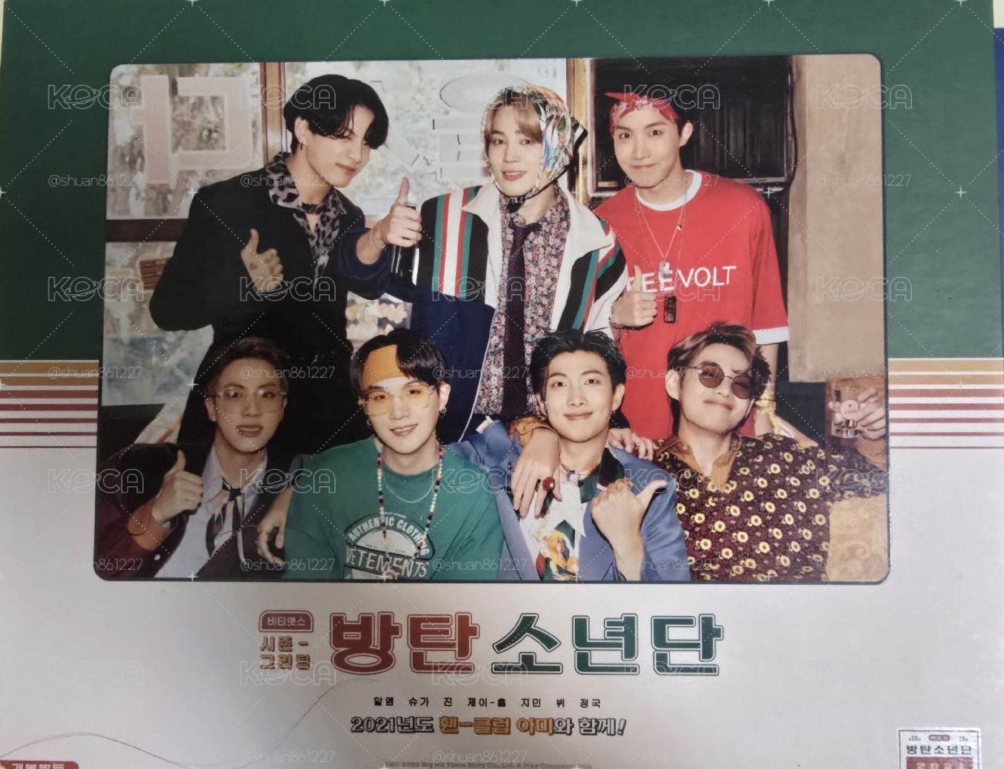 BTS 《2021 SEASON'S GREETING》 桌曆組 全套