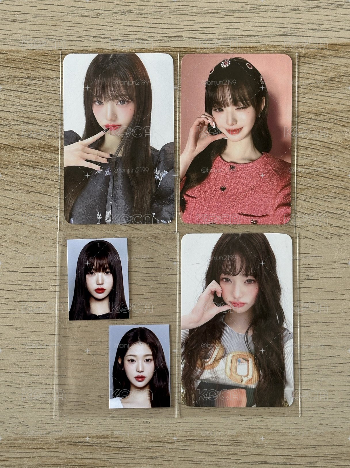 wonyoung Hapa Kristin 代言卡