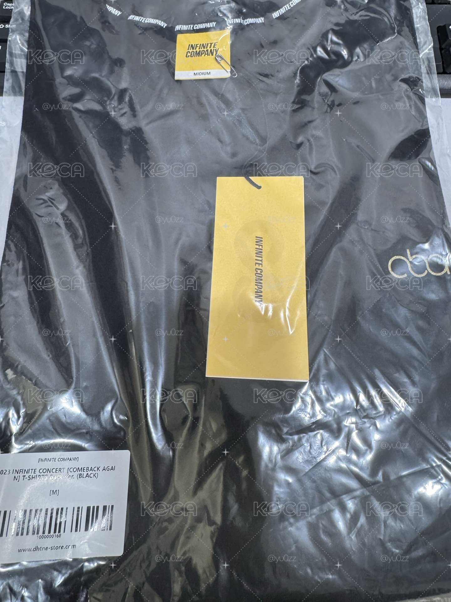 INFINITE CBA T-SHIRT Back Ver. (BLACK)