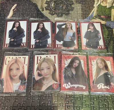 IVE 萬代 威化餅小卡