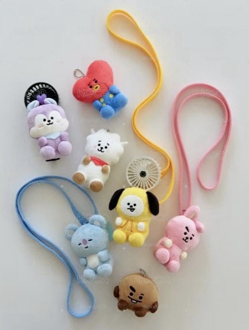 ￼BT21 BTS 旅行 2WAY  鑰匙圈 娃娃
