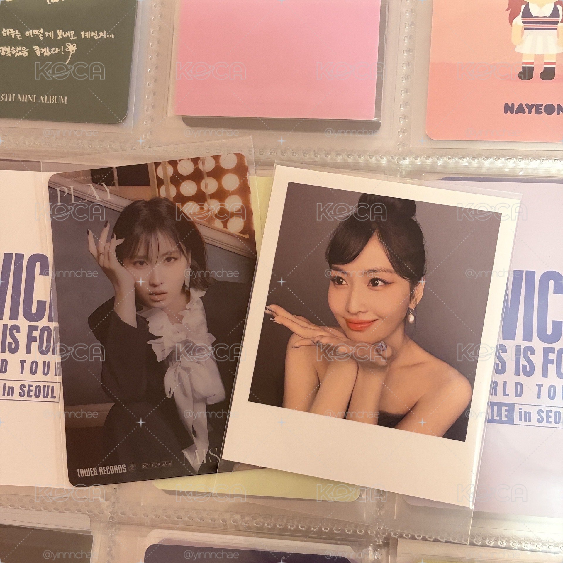 TWICE momo 塔店特典+迷一拍立得