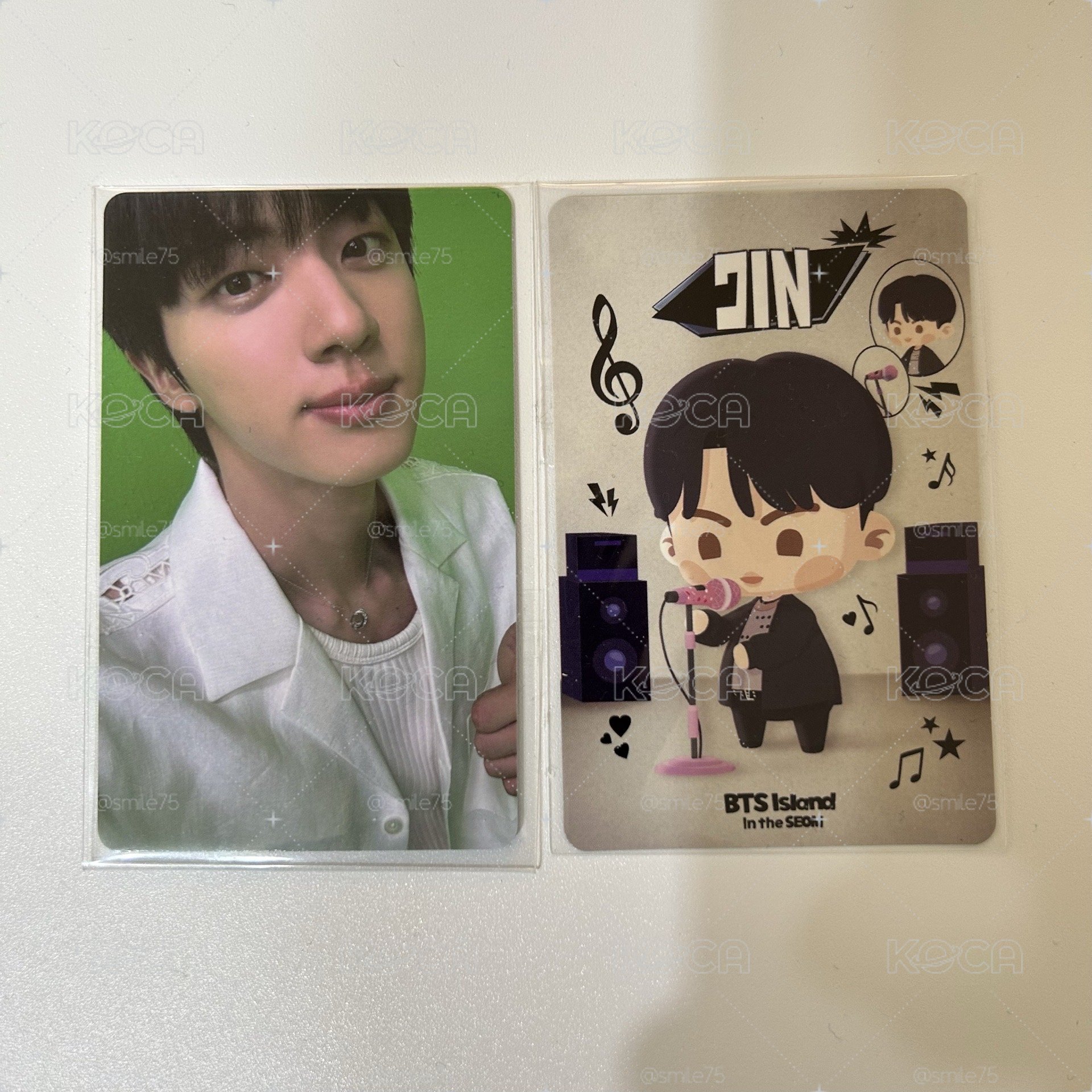 BTS 防彈少年團 金碩珍 JIN 大阪場 跑珍 演唱會 特典 場限卡 小島珍 小卡 粽卡