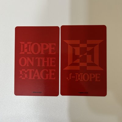 BTS 防彈少年團 Jhope 鄭號錫 HOTS 首爾/日本/澳門 演唱會 場限卡 特典