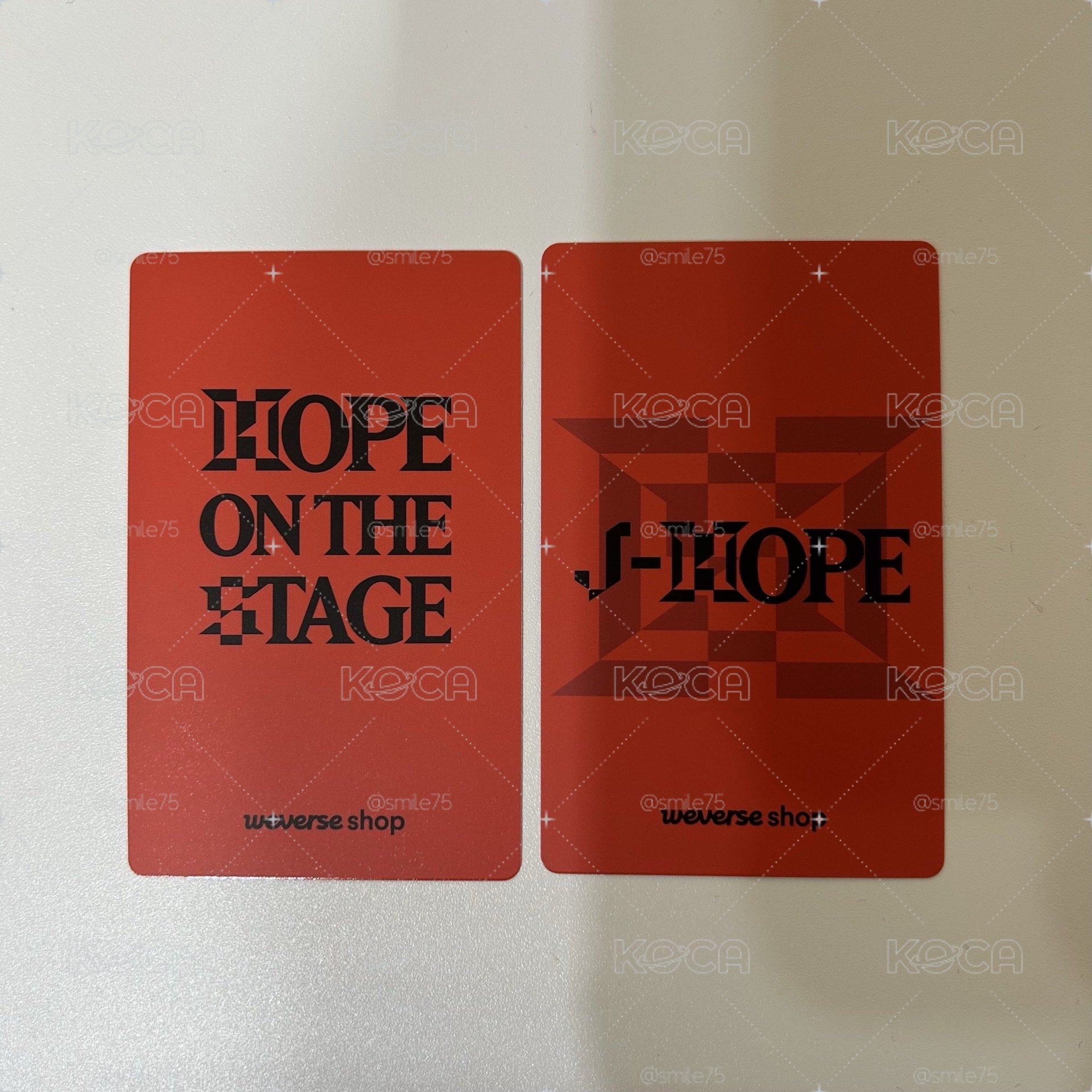 BTS 防彈少年團 Jhope 鄭號錫 HOTS 首爾/日本/澳門 演唱會 場限卡 特典