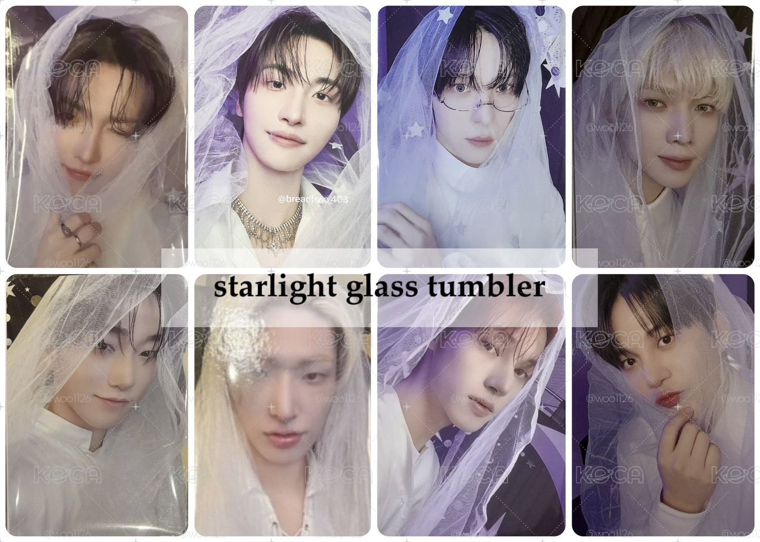 ATEEZ IN DEJAVU玻璃杯卡整套8張