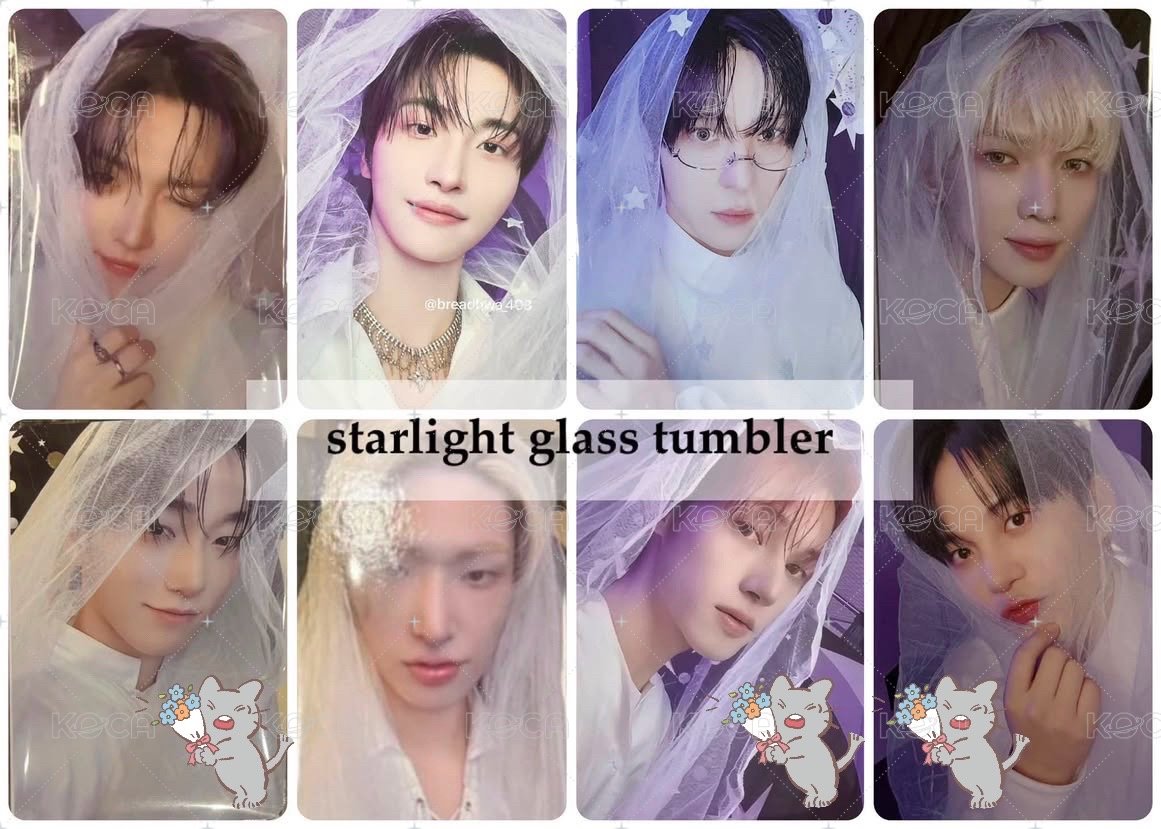 👰‍♂️傘榮鍾🍹 頭紗新娘卡 ANITEEZ IN Deja Vu STARLIGHT GLASS TUMBLER