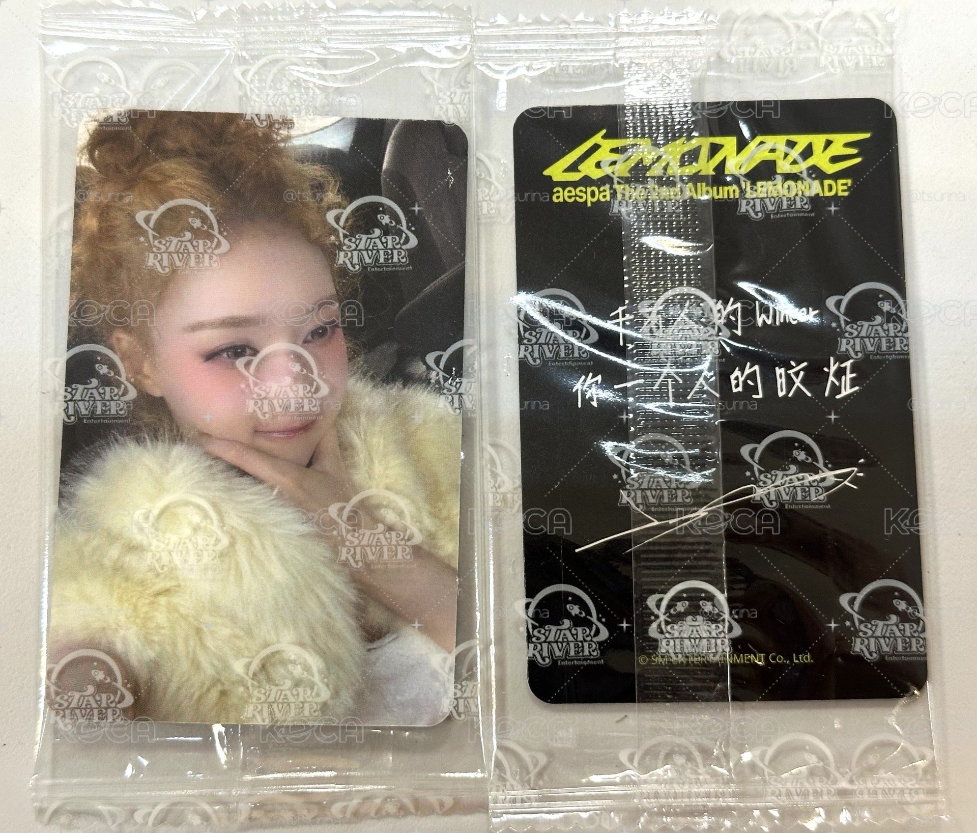 LEMONADE 星河特典卡 中背 千萬人的Winter你一個人的旼炡