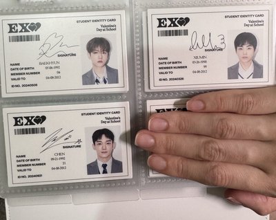 盤出｜伯賢 爛美國卡 二巡台北入場卡、Chen 台北入場卡、CBX 2024 年曆小卡