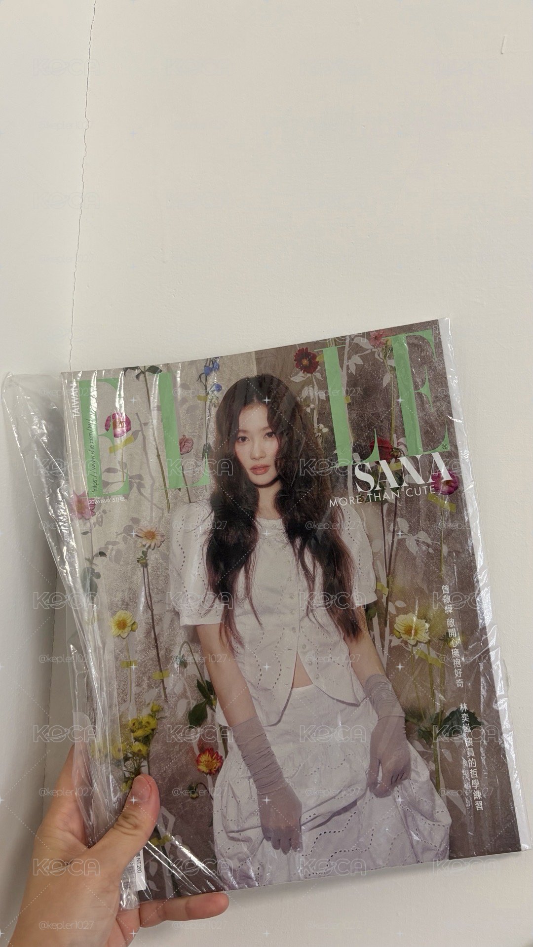 ELLE 雜誌 SANA+ 大誌雜誌 TWICE（含手幅）