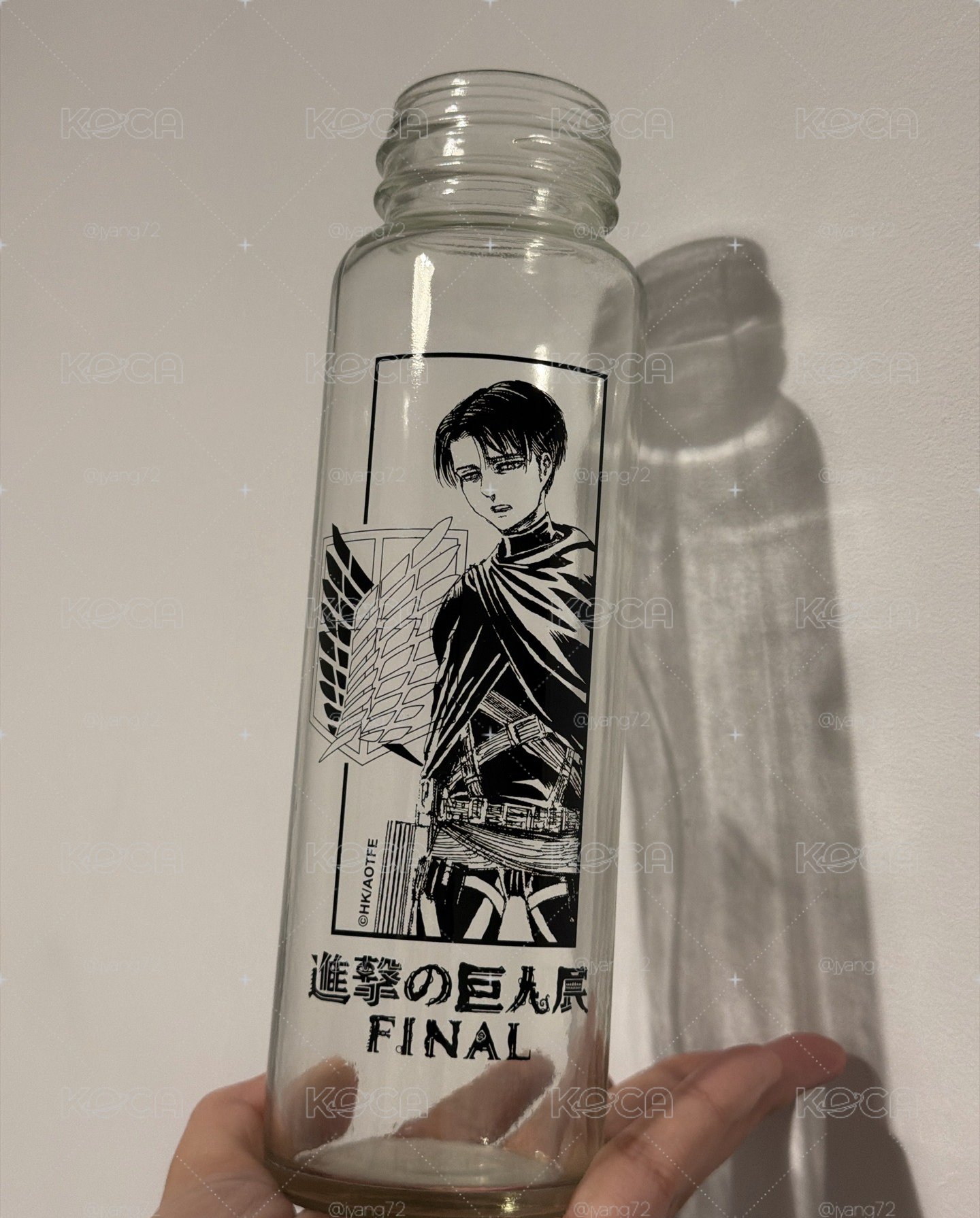 里維 玻璃瓶 無蓋子 進擊的巨人展 FINAL