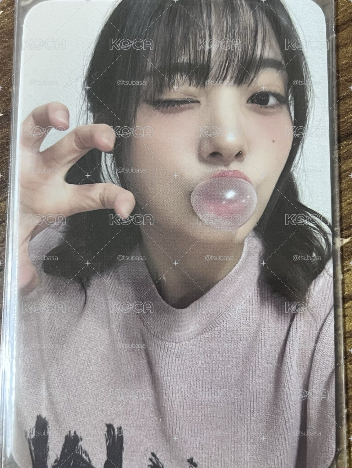 迷三 特典卡 李始燕 狗狗 貓貓 泡泡糖 捏臉