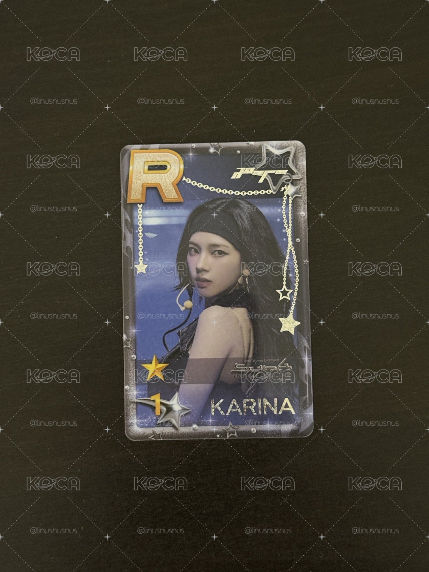 aespa Karina 二巡安可場 遊戲卡