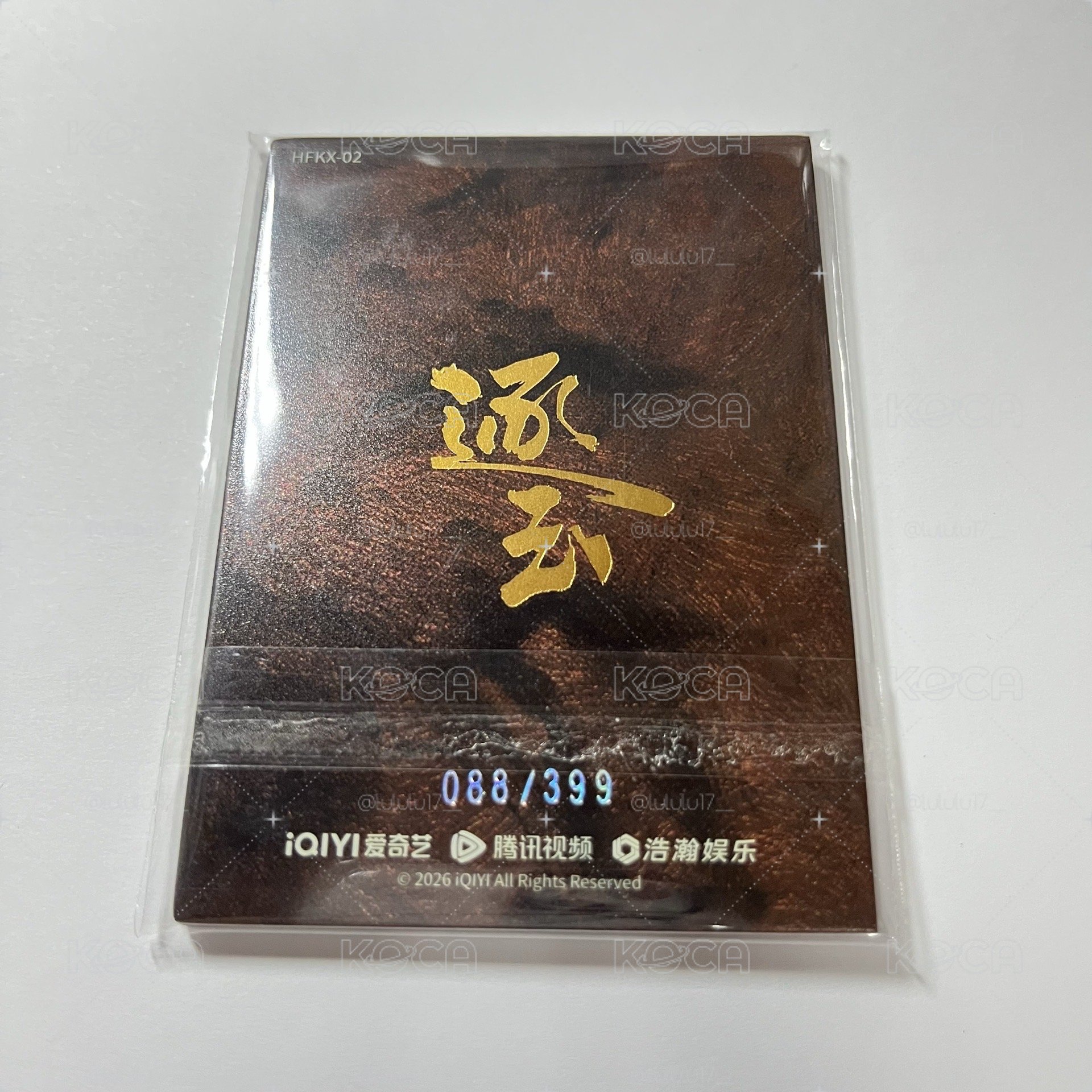 張凌赫 逐玉一彈收藏卡399編