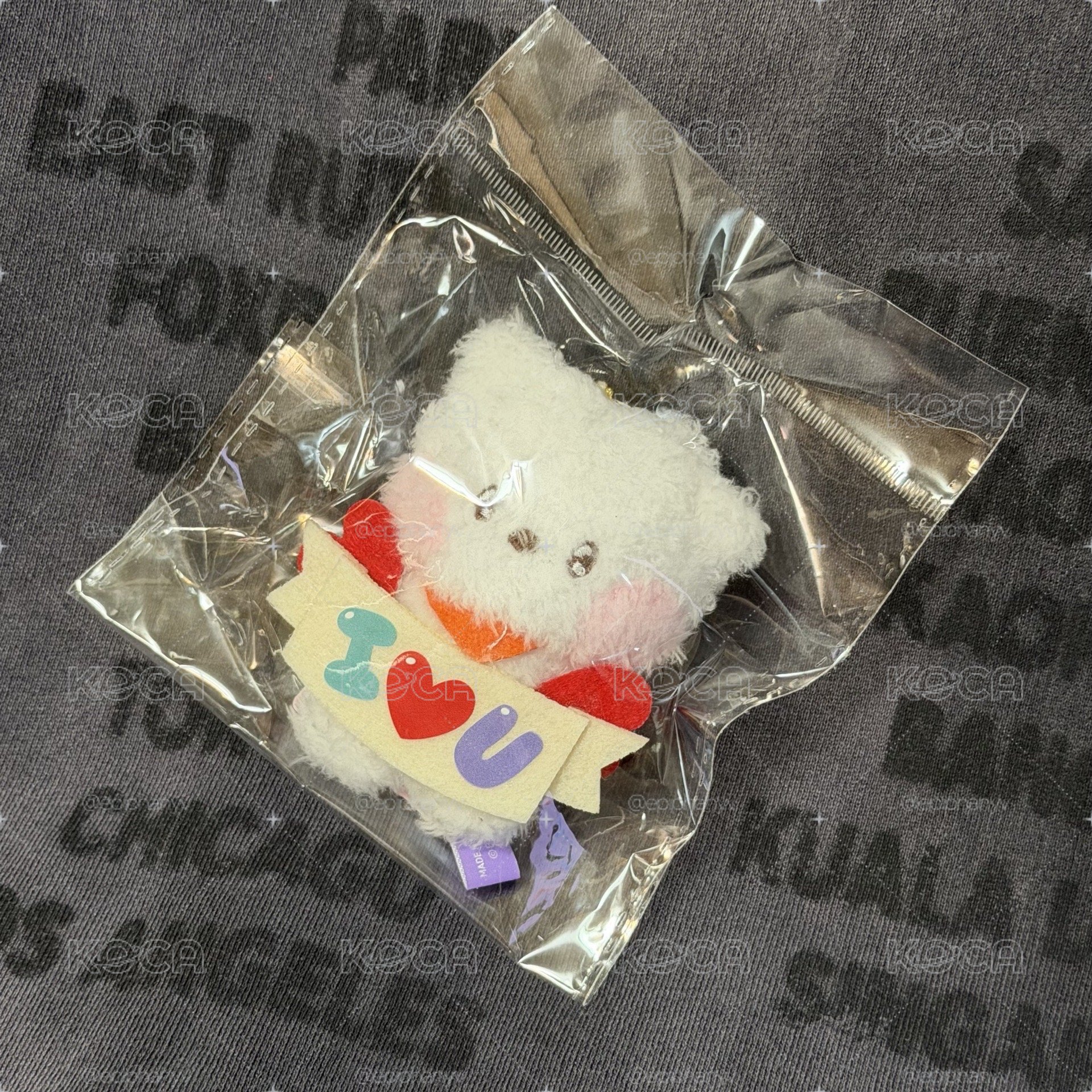 RJ / BT21 MININI I LOVE YOU 系列 毛絨娃娃珠鏈吊飾