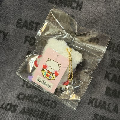 RJ / BT21 MININI I LOVE YOU 系列 毛絨娃娃珠鏈吊飾