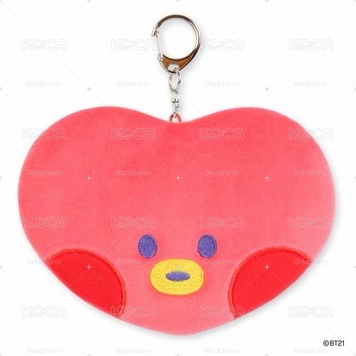 TATA / BT21 MININI PLUSH POUCH 造型毛絨吊飾卡包/零錢包