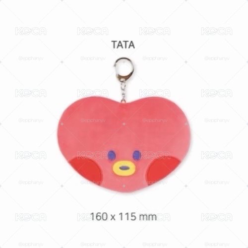 TATA / BT21 MININI PLUSH POUCH 造型毛絨吊飾卡包/零錢包
