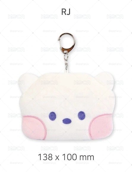 TATA / BT21 MININI PLUSH POUCH 造型毛絨吊飾卡包/零錢包