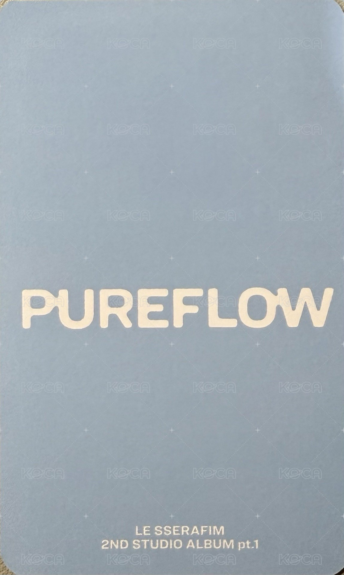 PUREFLOW jm 1.0 簽售卡  背面