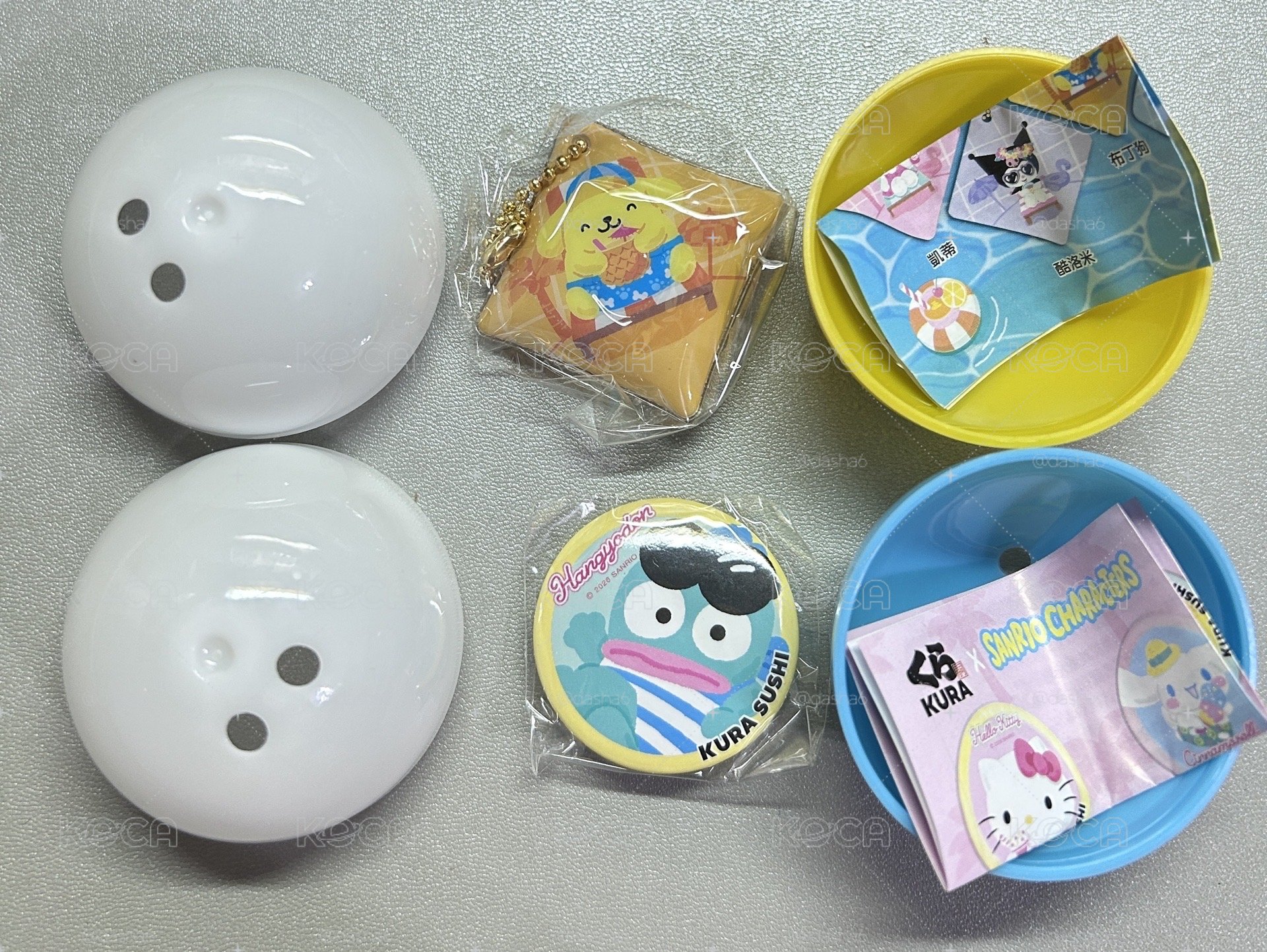 藏壽司扭蛋 三麗鷗 布丁狗 漢頓