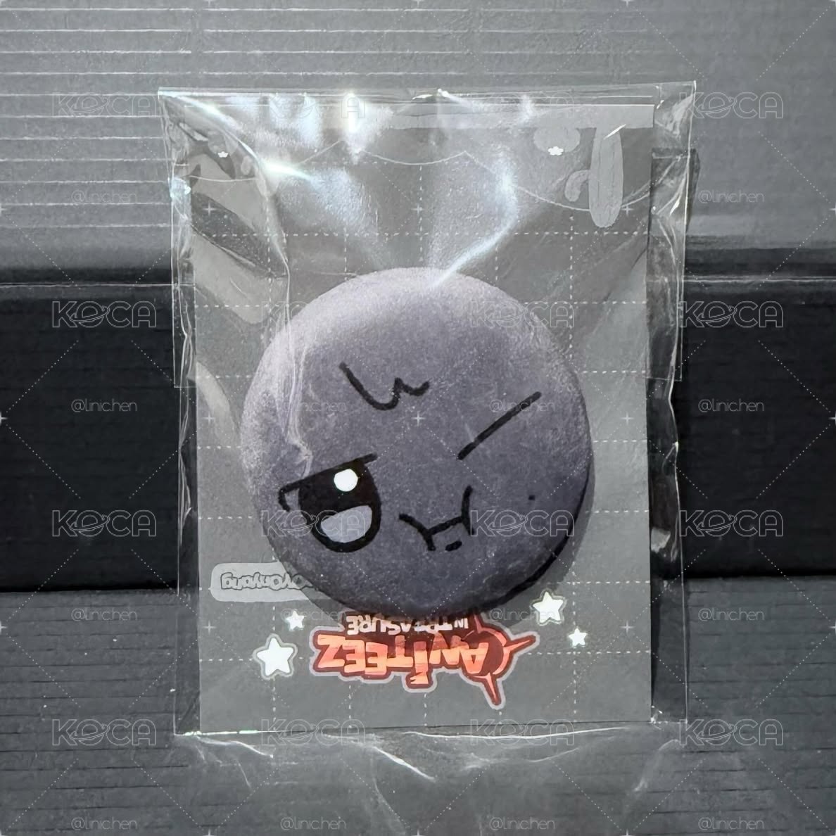 ANITEEZ日本限定 嗚湧毛絨絨徽章（含卡）